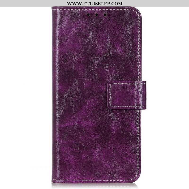 Etui Folio do Samsung Galaxy M23 5G Błyszcząca Sztuczna Skóra